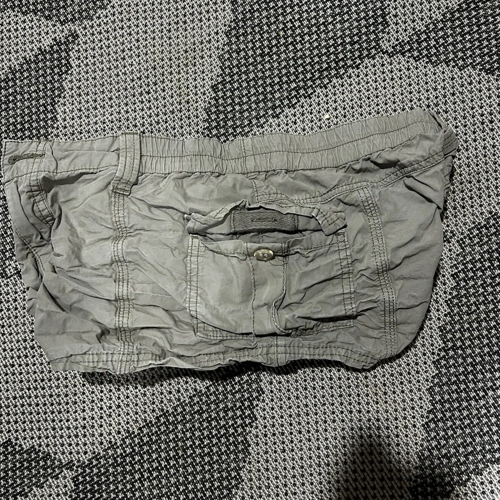 BDG Women's Cargo Shorts in Gray - Picture 4 of 5